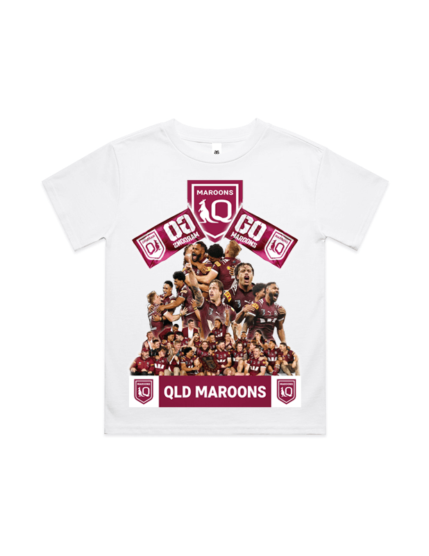 Rewahard Kids Graphic Tee - QLD Maroons