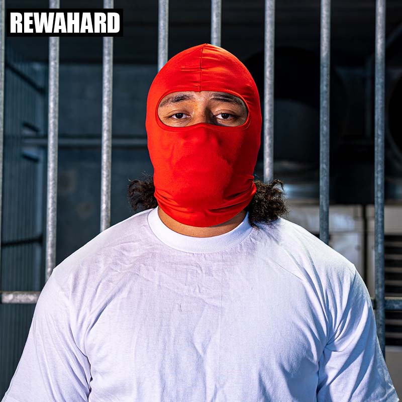 Rewahard Full Head Balaclava Neck Gaiter - Red