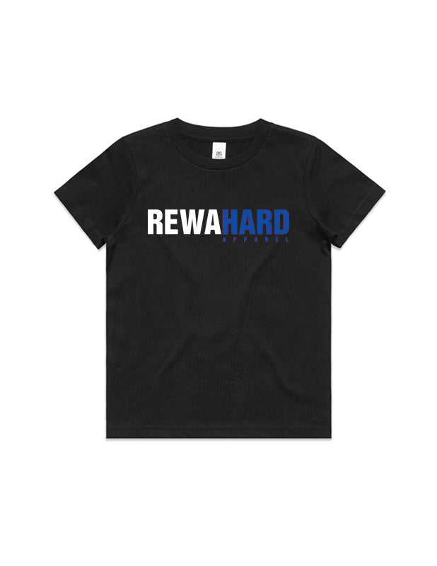 REWAHARD logo Kids Tee - Black