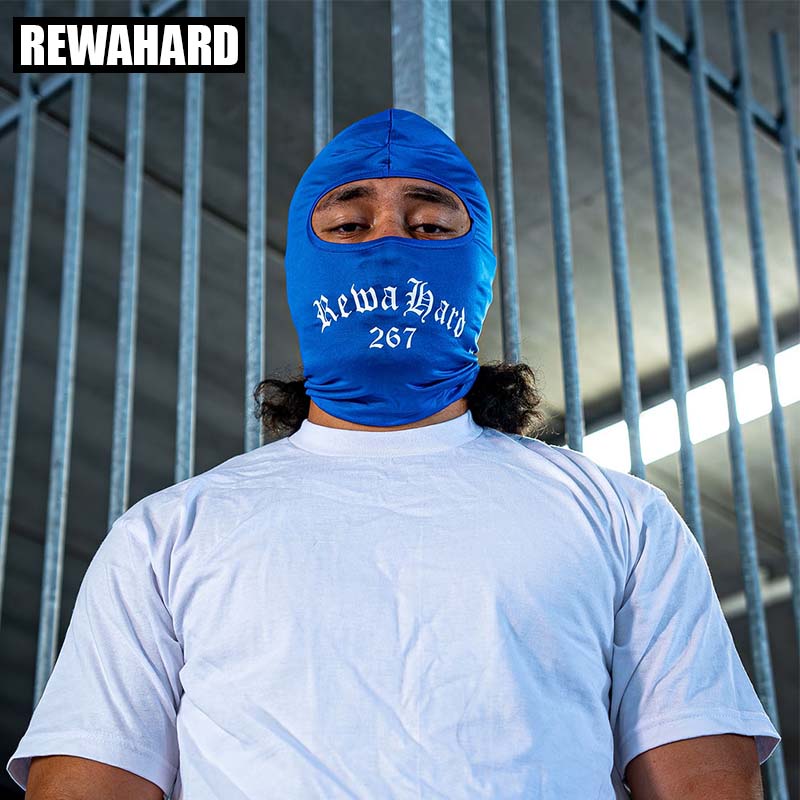 Rewahard Printed Full Head Gangster Balaclava Neck Gaiter - Royal