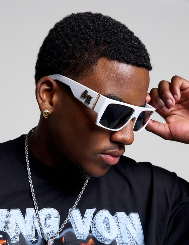 Rewahard - SA SUNGLASSES Super Dark Shade - White