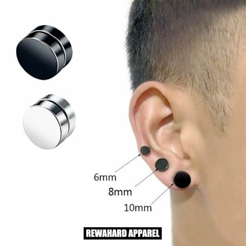 Stainless Steel Magnetic Stud Earrings