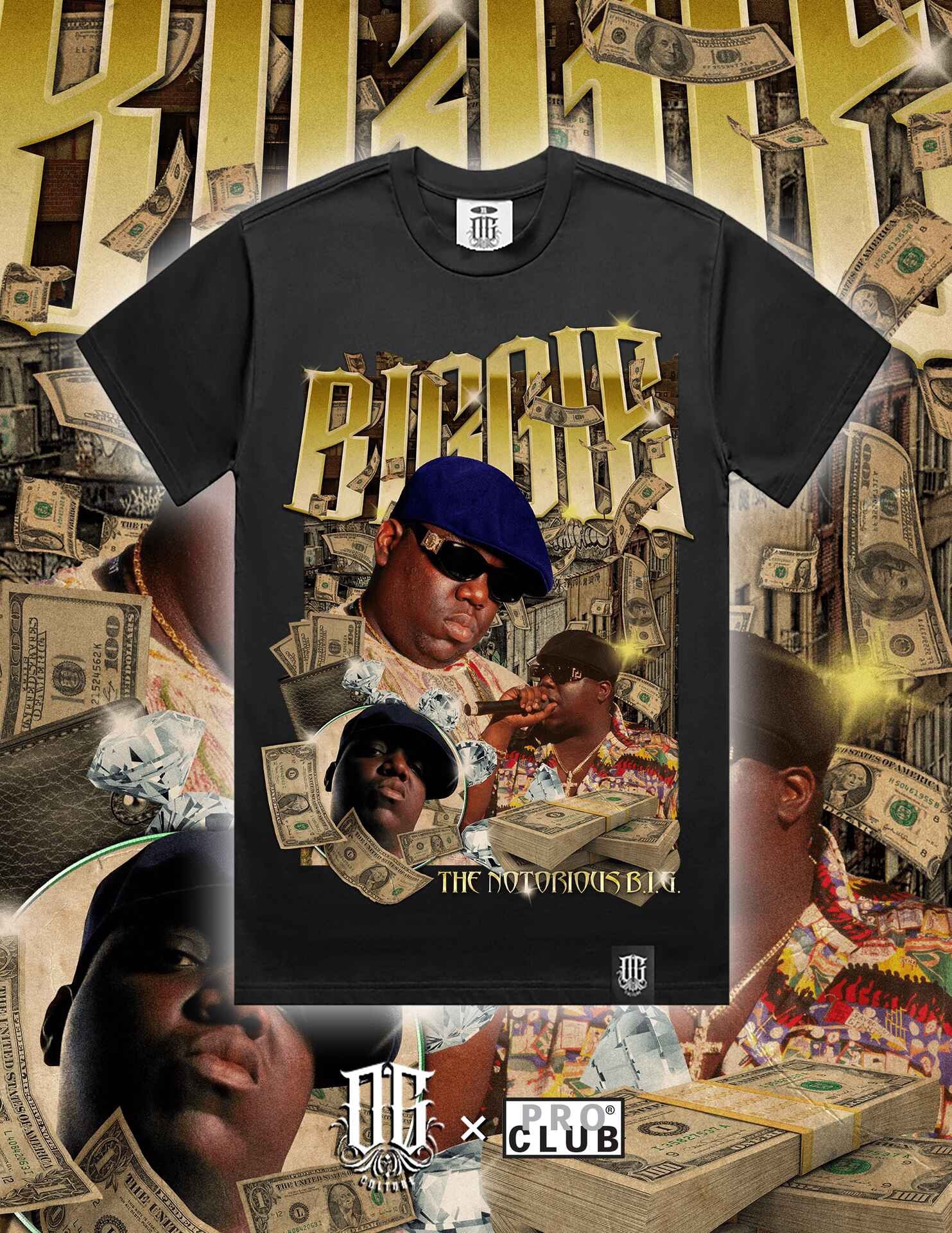 OG Culture X Pro Club Heavyweight Tee - Biggie $$$