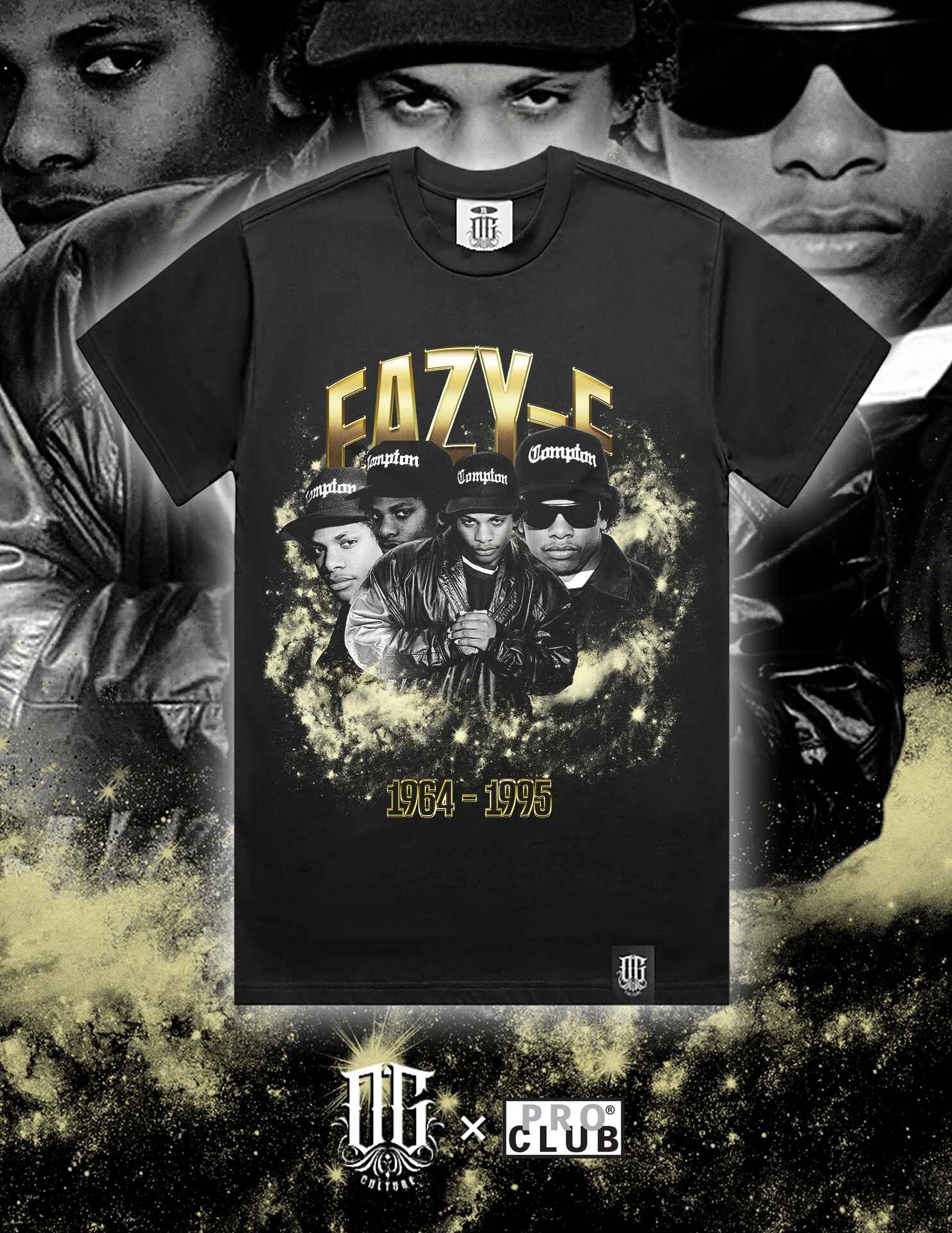 OG Culture X Pro Club Heavyweight Tee - Eazy E Gold