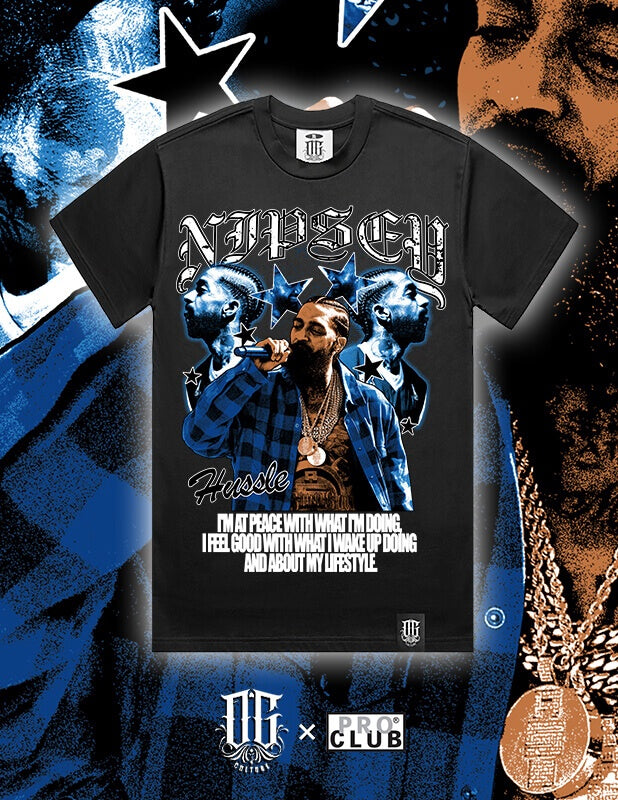 OG Culture X Pro Club Heavyweight Tee - Nipsey Hussle Graphic