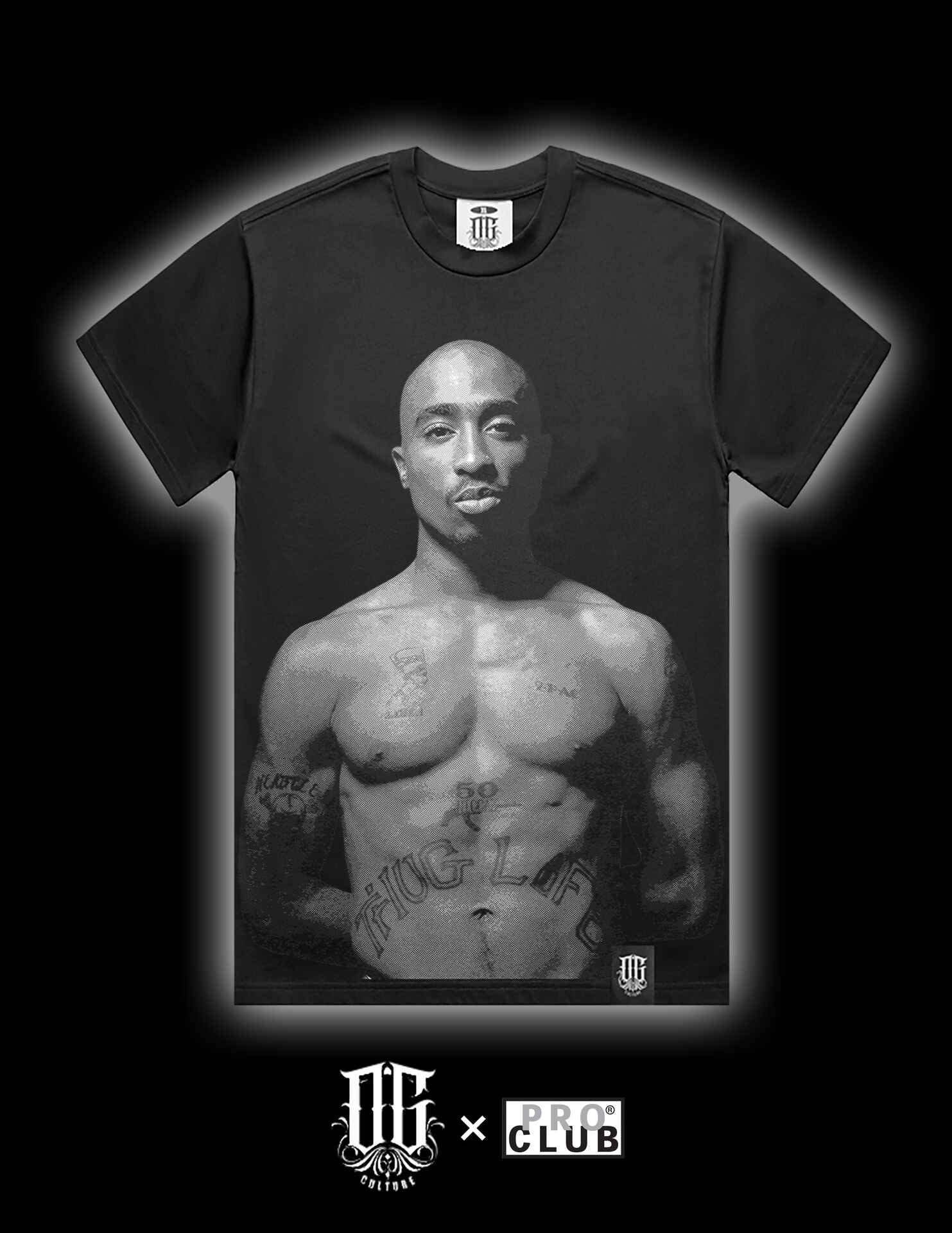 OG Culture X Pro Club Heavyweight Tee - Tupac