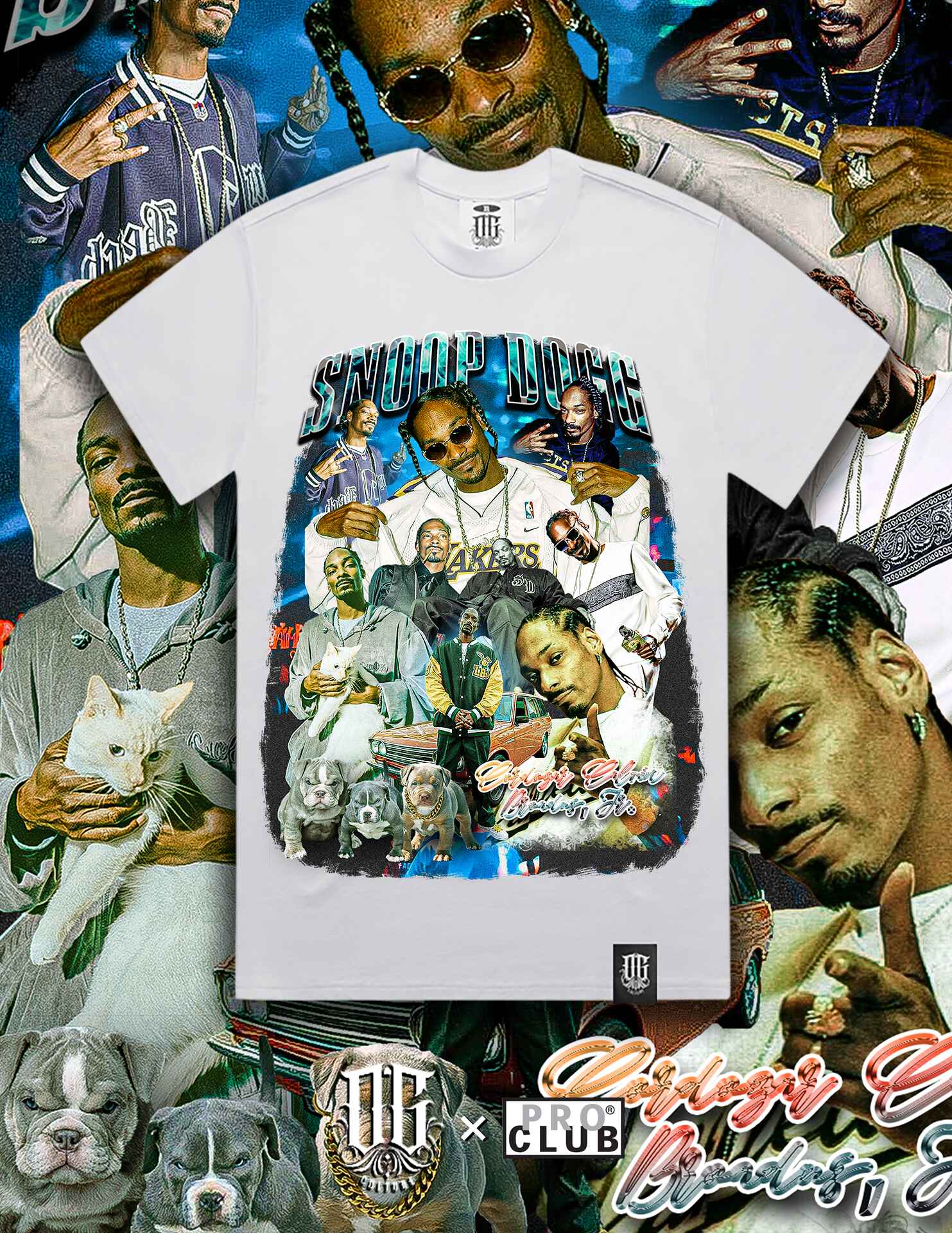 OG Culture X Pro Club Heavyweight Tee - Snoop Dogg