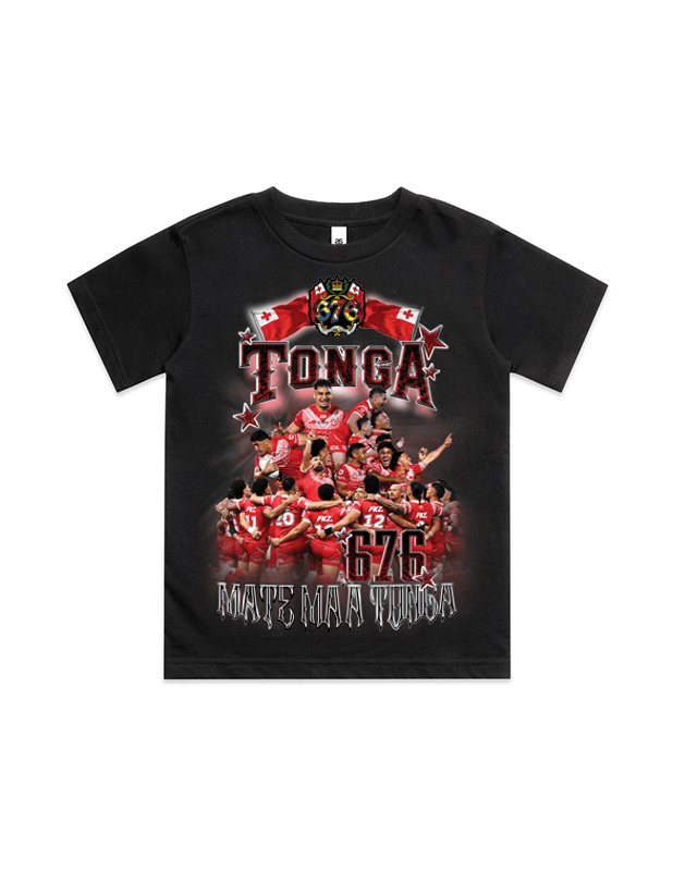 Rewahard Kids Graphic Tee - Tonga Pacific Rugby World Cup