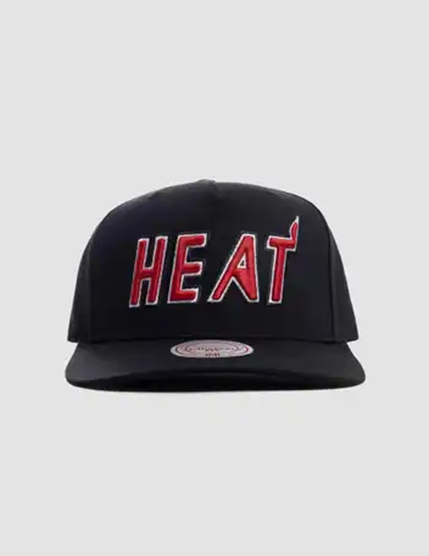 MITCHELL & NESS - Heat Wordmark MVP Adjustable Snapback - Black