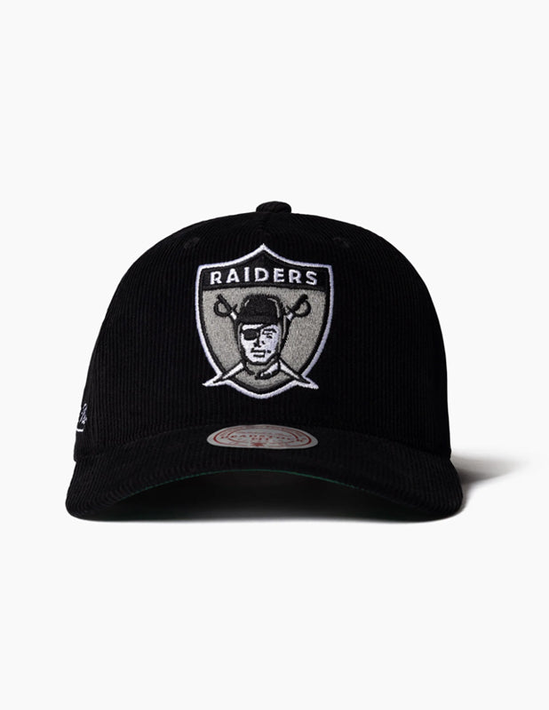 MITCHELL & NESS Retro Corduroy Origins Snapback Raiders - Black