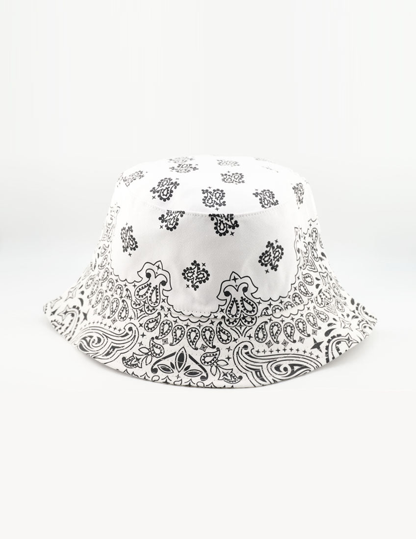 Rewahard Bandana Bucket Hat -  White