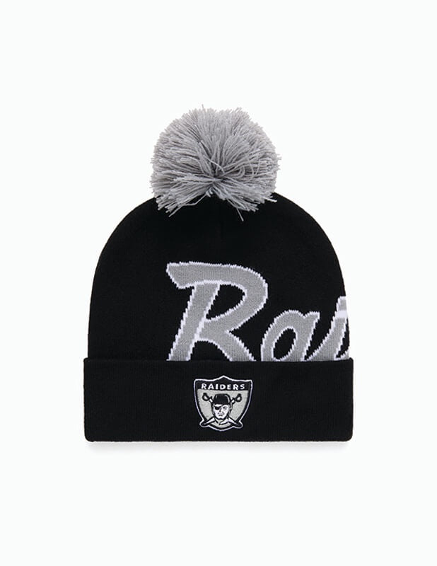 Mitchell and Ness - Raiders Team Pom Beanie