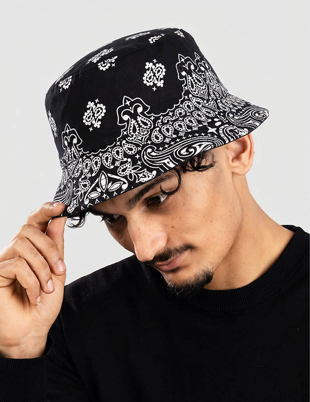 Rewahard Bandana Bucket Hat - Black