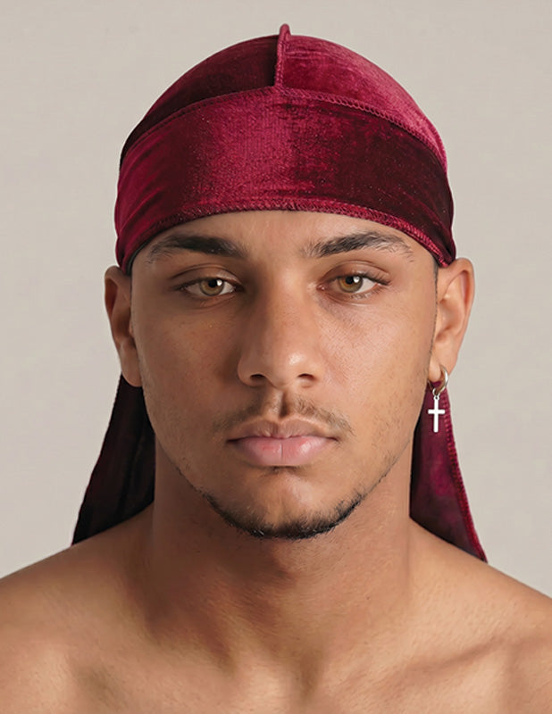 Rewahard Velvet Durag - Maroon