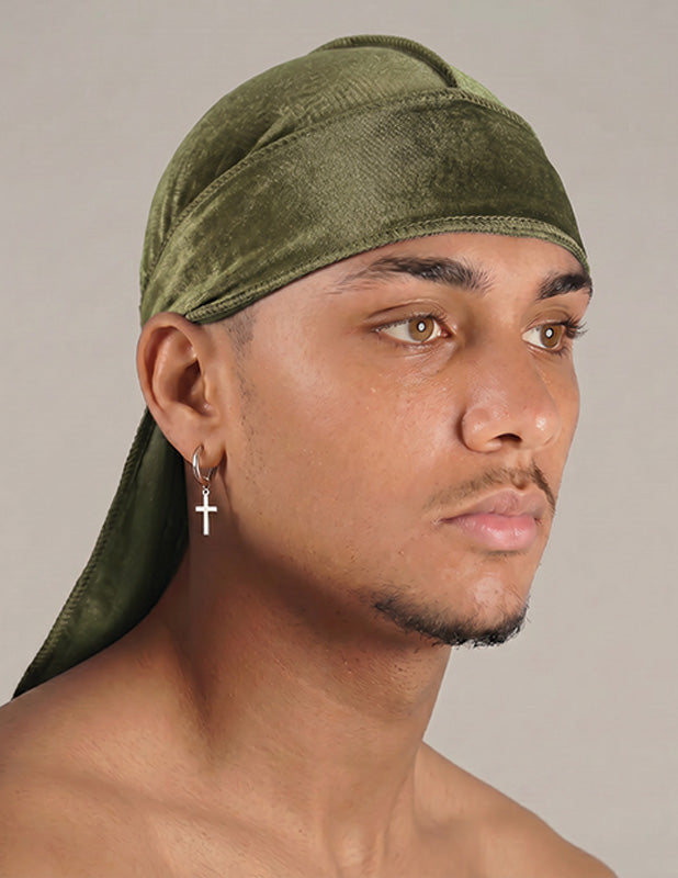 Rewahard Velvet Durag - Army