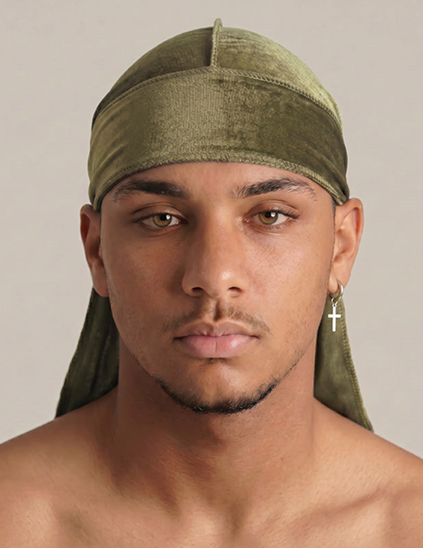 Rewahard Velvet Durag - Army