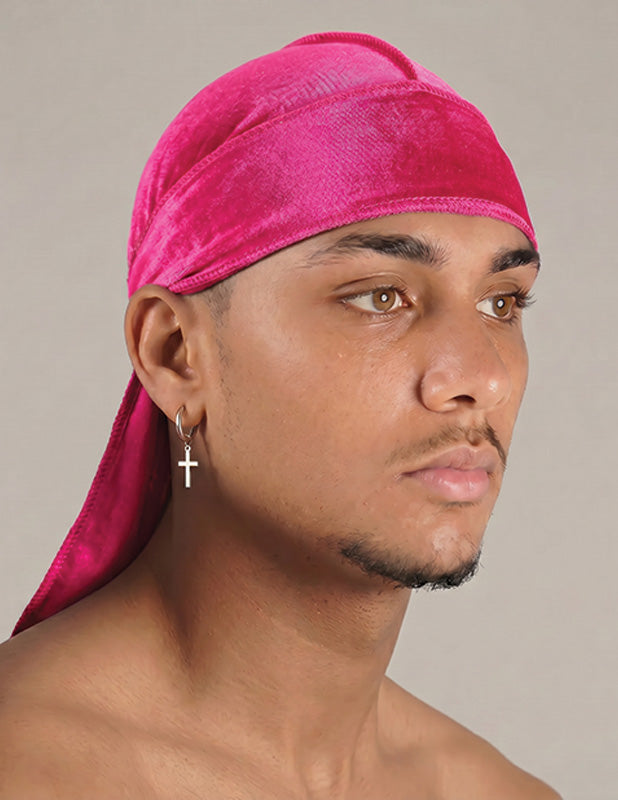 Rewahard Velvet Durag - Hot Pink