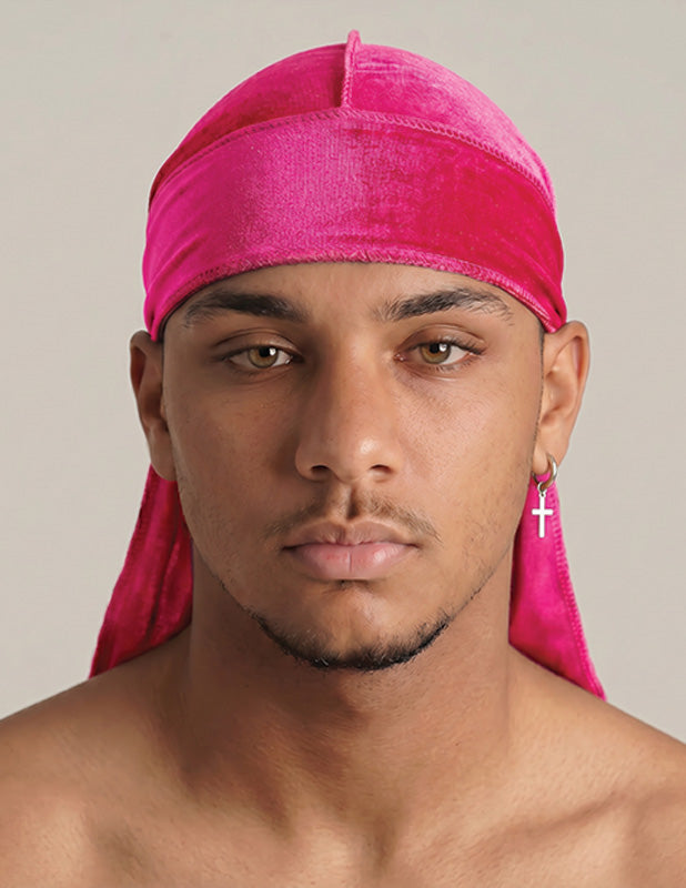 Rewahard Velvet Durag - Hot Pink