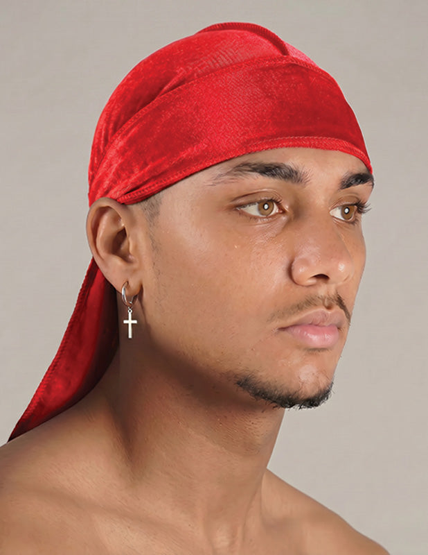 Rewahard Velvet Durag - Red