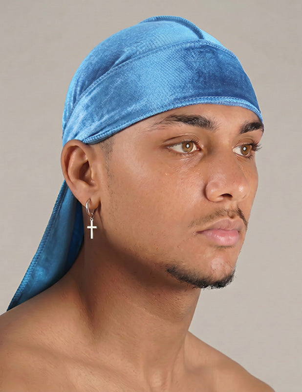 Rewahard Velvet Durag - Baby Blue