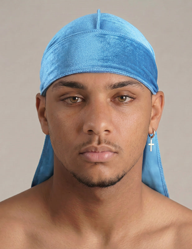 Rewahard Velvet Durag - Baby Blue