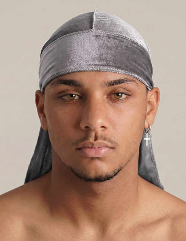 Rewahard Velvet Durag - Silver