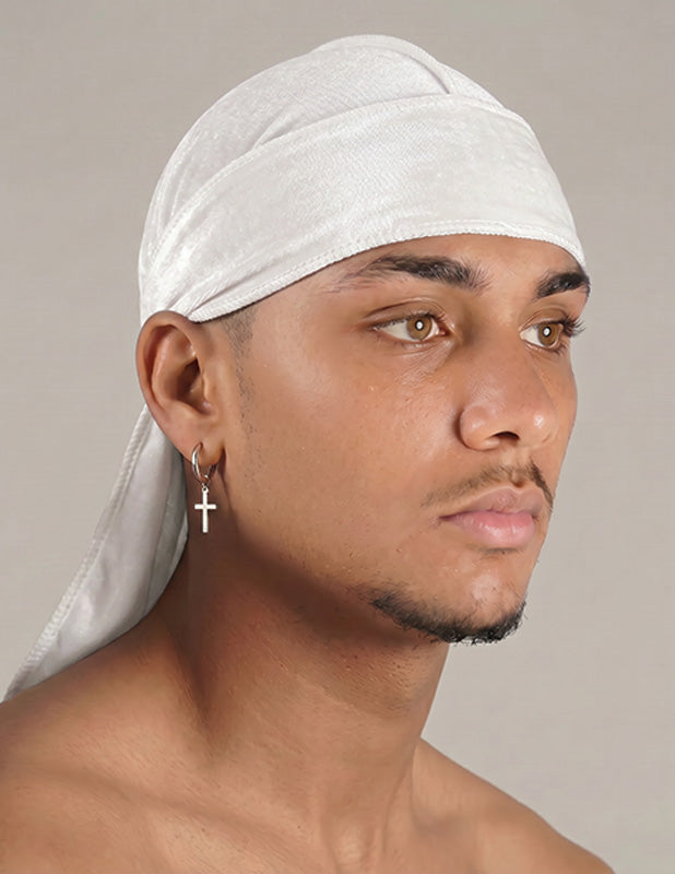 Rewahard Velvet Durag - White
