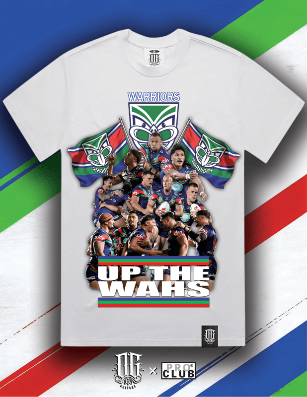 OG Culture X Pro Club Heavyweight Tee - Warriors NRL Team