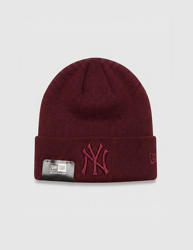 New Era - New York Yankees Knit Beanie - BURGUNDY