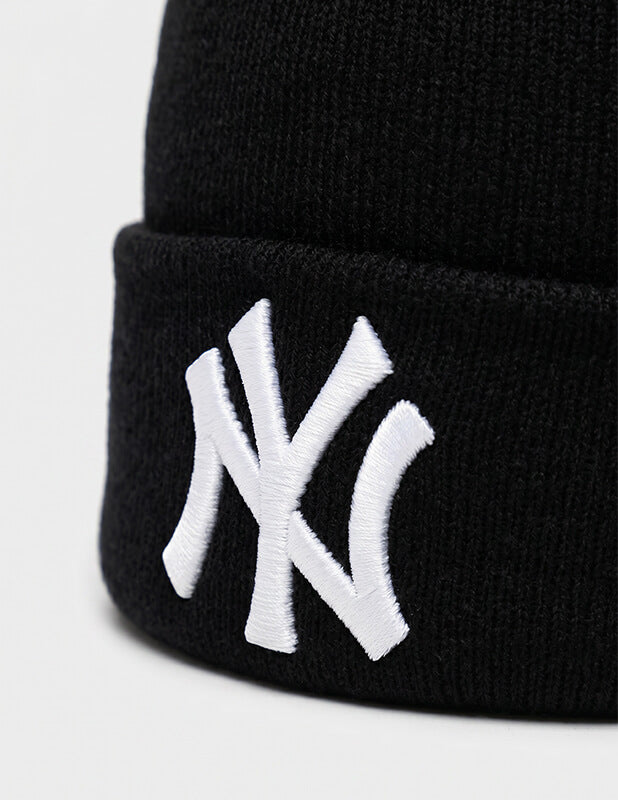 New Era - New York Yankees Knit Beanie - BLACK/WHITE