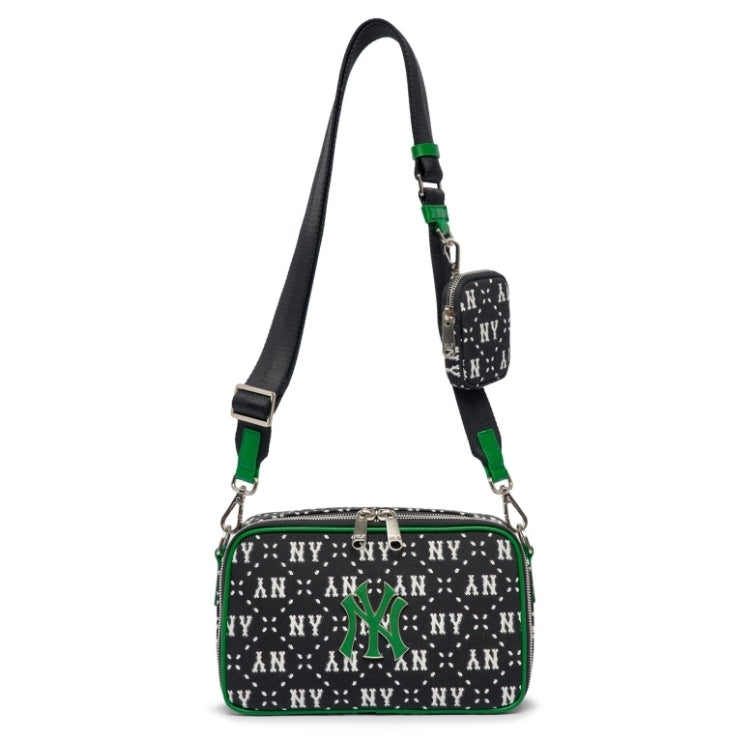 MLB モノグラム ジャカード クロスバッグ NY (D.Green) MLB モノグラム ジャカード クロスバッグ NY (D.Green) (MLB