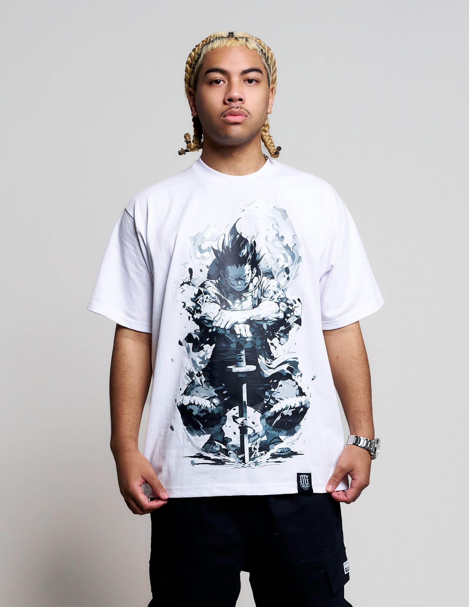 OG Culture X Pro Club Heavyweight Tee - One Piece Luffy Sword