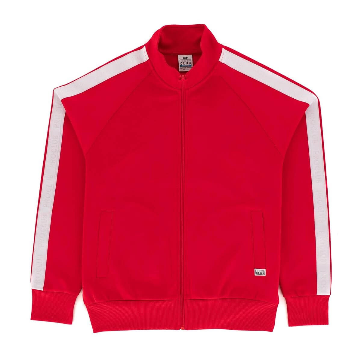 Pro Club Stripe Track Jacket - Red