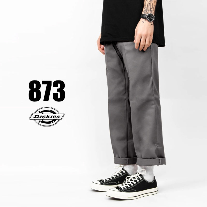 DICKIES - 873 Slim Straight Fit Pants - CHARCOAL