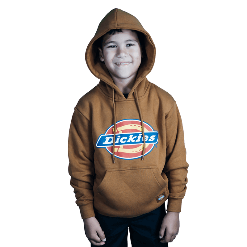 DICKIES – Youth H.S Classic Pop Over Hoodie - Brown Duck
