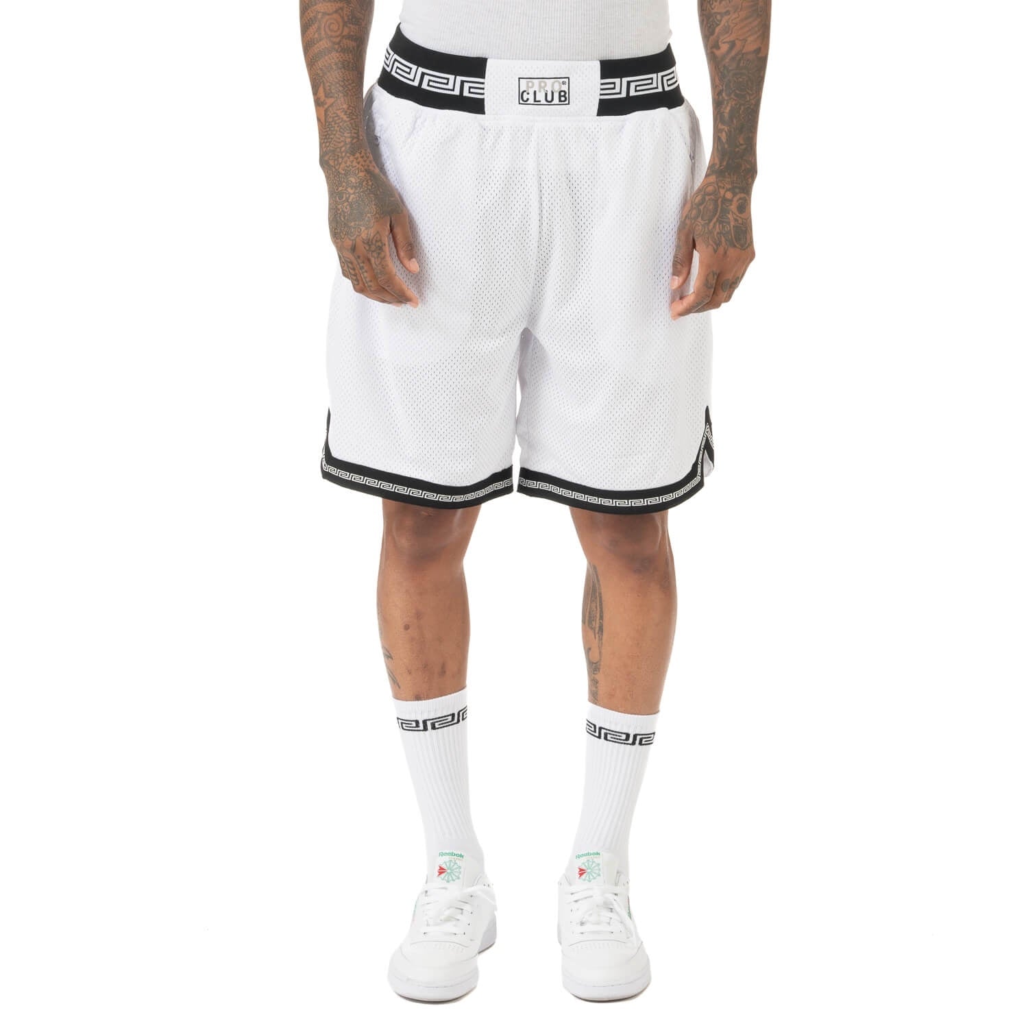 Pro Club Link Basketball Shorts - White