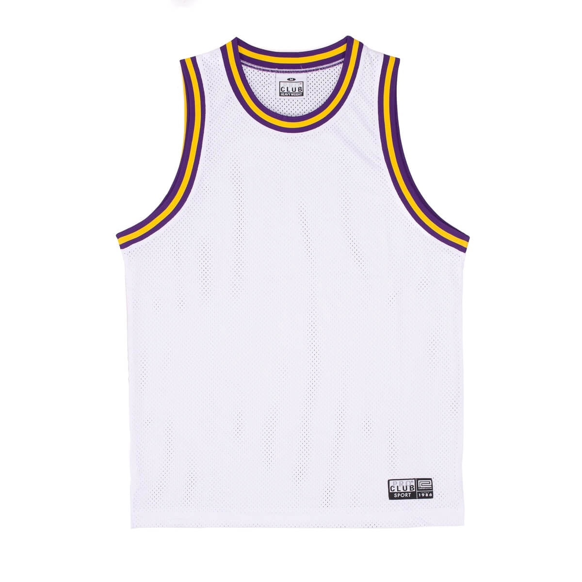 Pro Club Classic Basketball Jersey - White/Purple