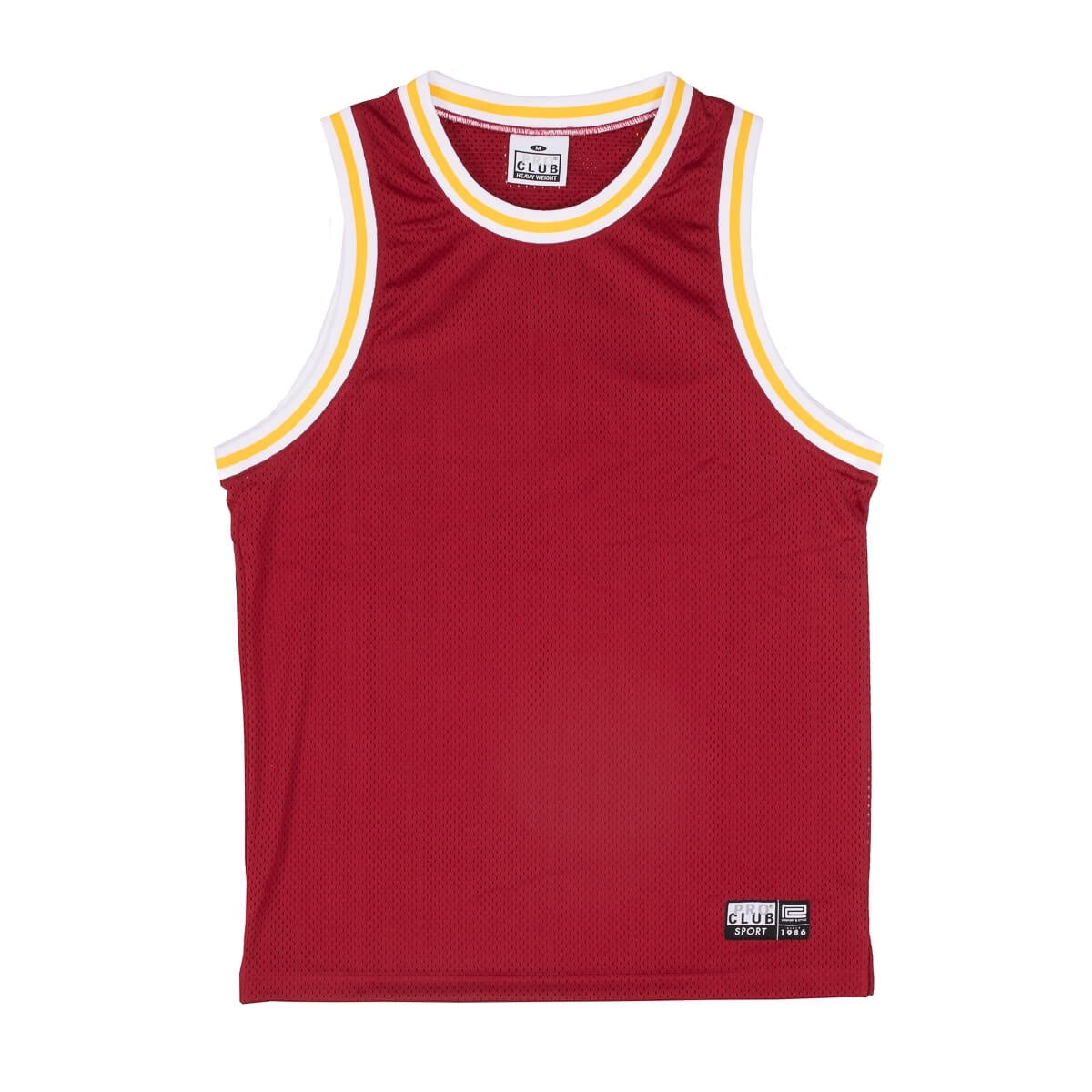 Pro Club Classic Basketball Jersey - Red/White/Gold