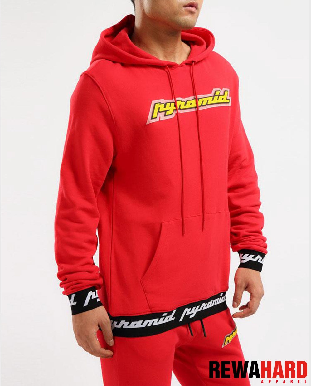 BLACK PYRAMID CORE 3D RUBBER PATCH HOODY - RED