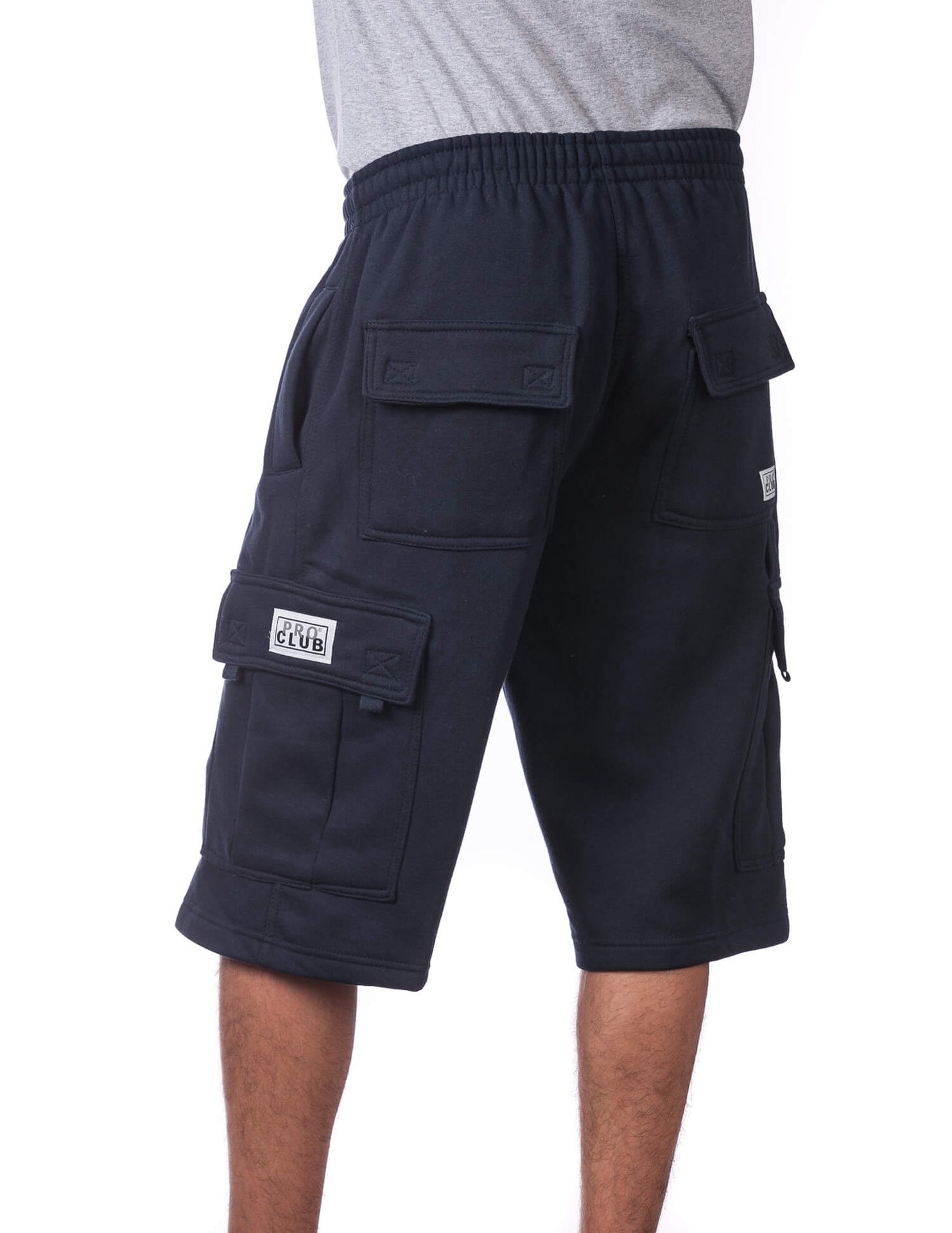 Pro Club Fleece Cargo Shorts Navy pro-club-fleece-cargo-shorts-navy