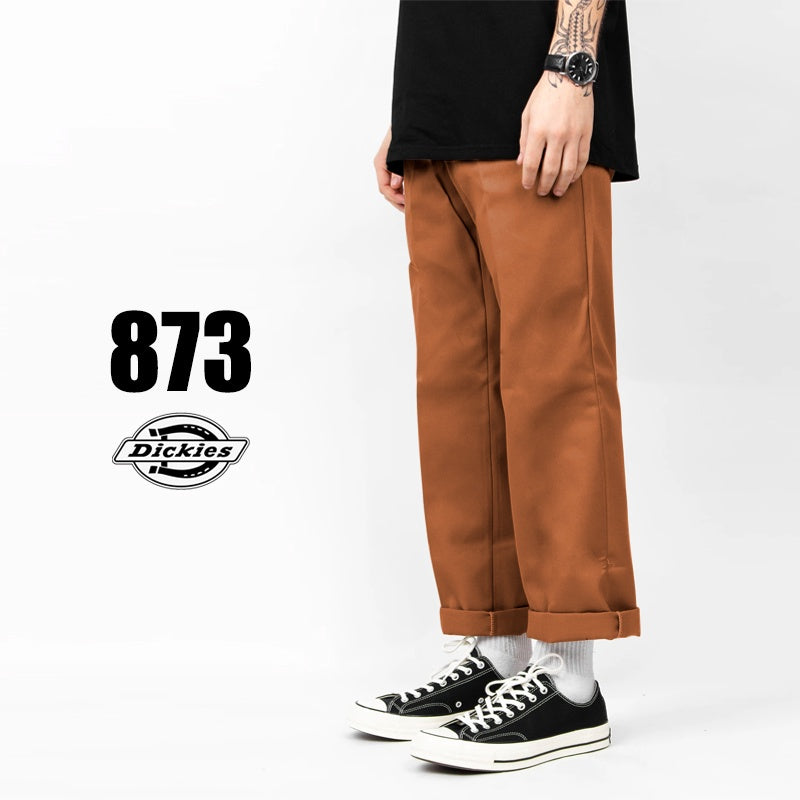 DICKIES - 873 Slim Straight Fit Pants - BROWN DUCK