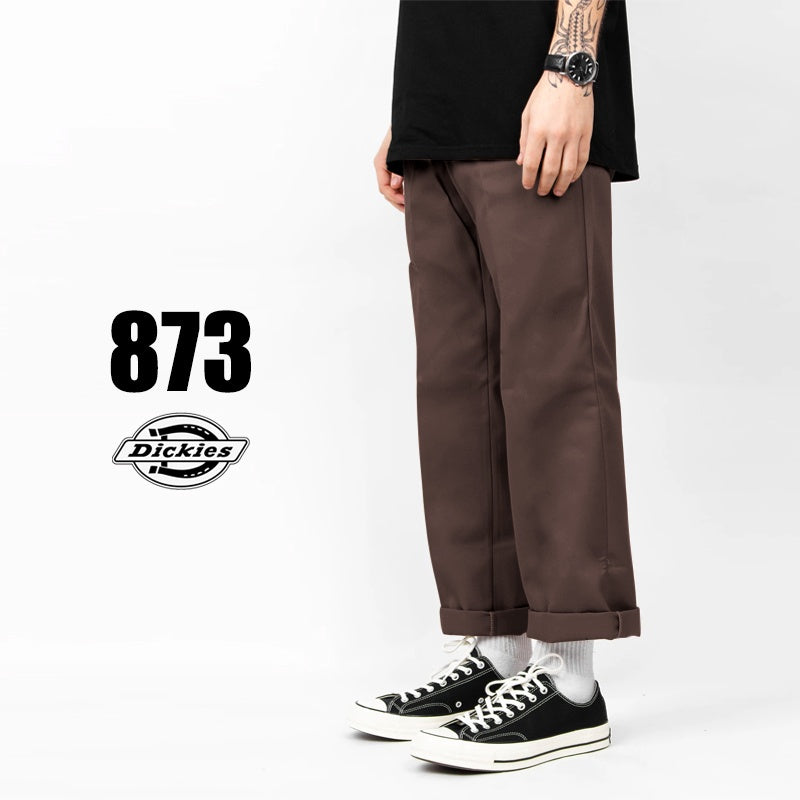 DICKIES - 873 Slim Straight Fit Pants - BROWN