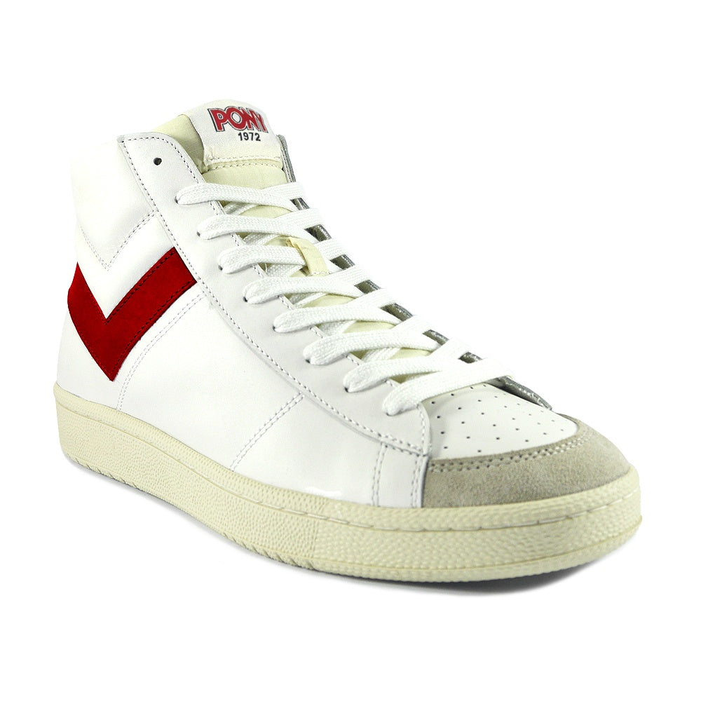 PONY - Leather Pro 80 Hi-Top - Off White/Red/Dove