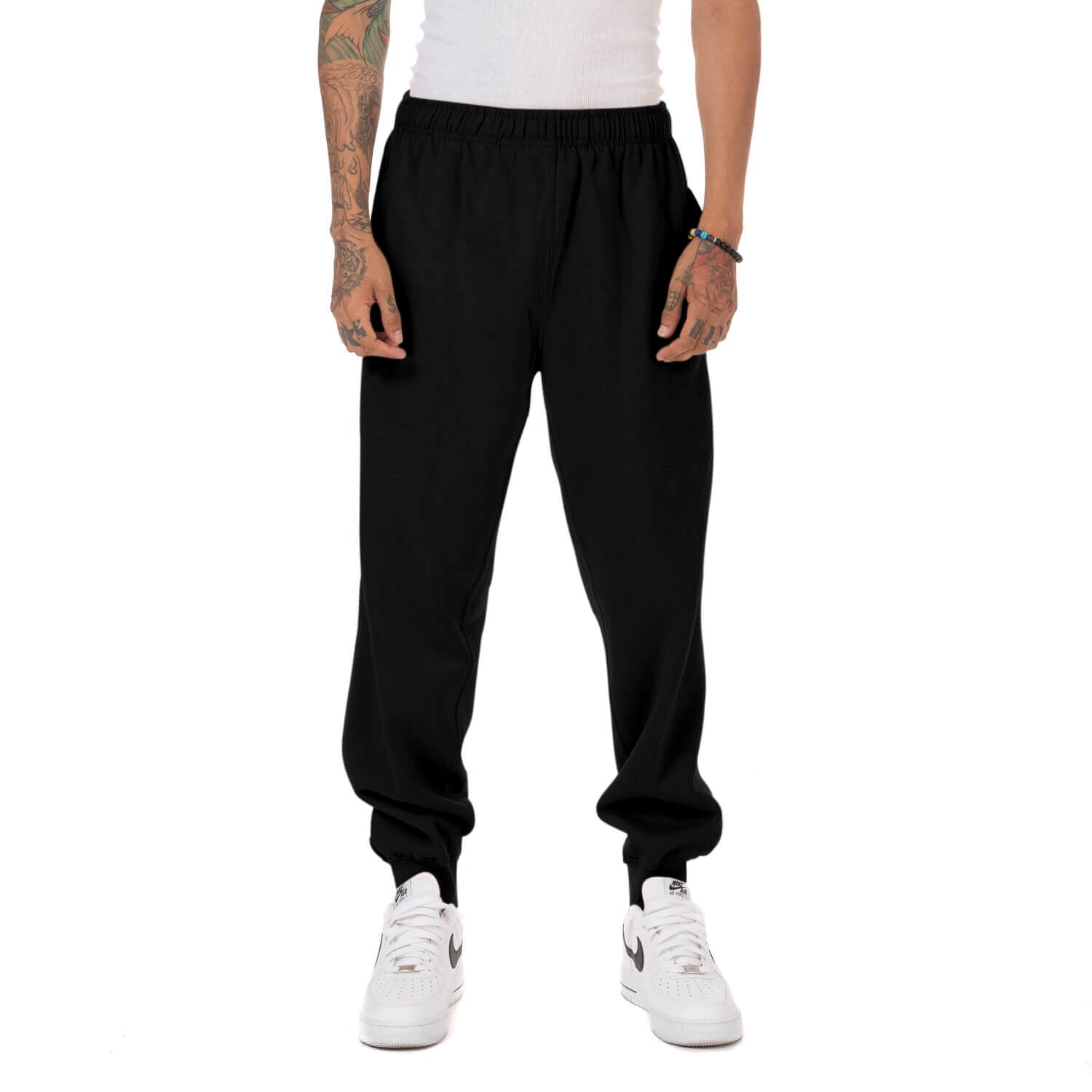PROCLUB Men's Heavyweight Cargo Sweatpants Casual Fleece Pants Hip Hop  Harem Casual Regular Fit Big and Tall Plain Black Gray Charcoal –  highfundamental