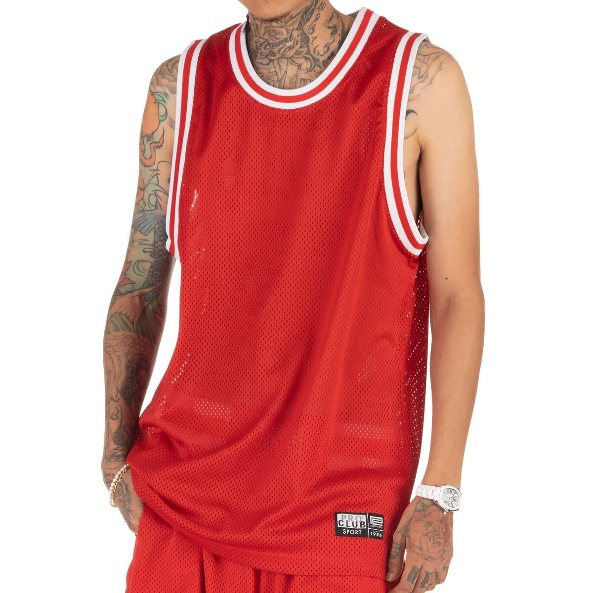 Pro Club Classic Basketball Jersey - Red