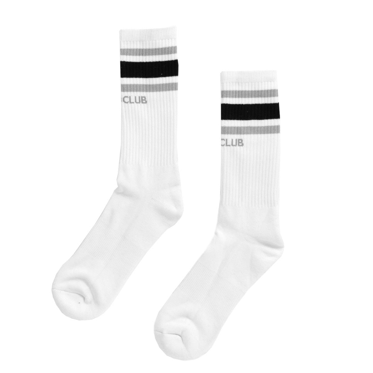 Pro Club Stripe Crew Sock - White/Black/Gray