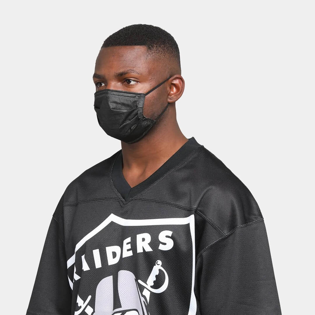 REWAHARD Disposable Face Mask 10 Pack - BLACK