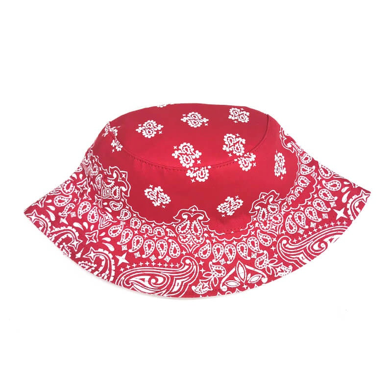 Rewahard Bandana Bucket Hat - Red