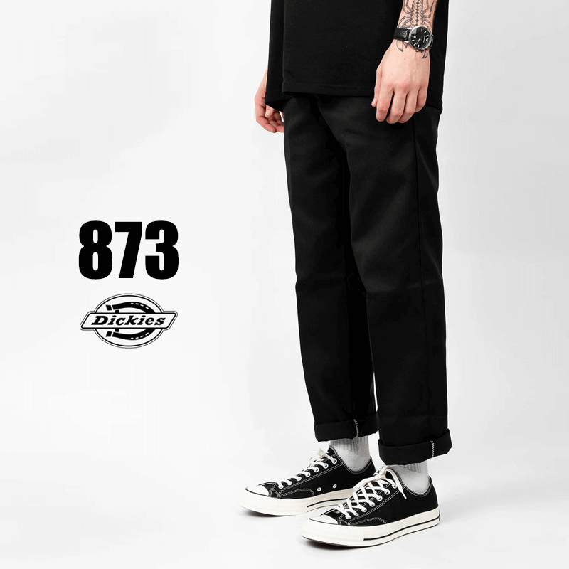 DICKIES - 873 Slim Straight Fit Pants - BLACK