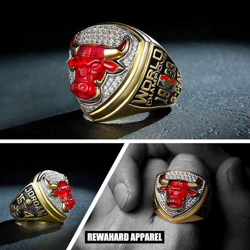 NBA 1993 Bulls Jordan World Series Champions Players Ring